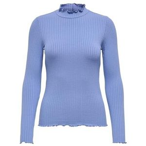 Jdy fransiska Life L/S Hi-NCK Top Jr Noos, Ebb en Flow, M