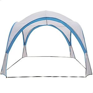 AKTIVE 52895 Campingtent voor buiten, licht, eenvoudige montage en transport, afmetingen 320 x 320 x 260 cm, open tent, zonwering, strandscherm