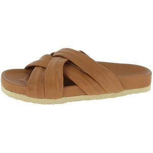 Andrea Conti Damessandalen platte slipper, bruin, 36 EU, bruin, 36 EU