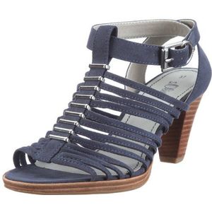 s.Oliver Casual 5-5-28309-28 Damessandalen, Blauw denim 802, 36 EU