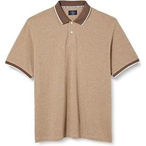Hackett London Heren Brit Shop Multi Trim Polo Shirt, Portabella, S