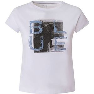 Pepe Jeans Pauline T-shirt voor meisjes, wit, 4 Jaar