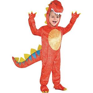 Dinomiet Dinosaurus Fancy Dress Halloween Kostuum (Leeftijd 3-4 jaar)