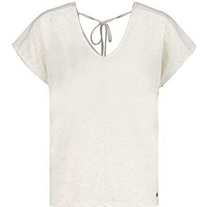 Garcia Dames T-shirt met korte mouwen, gebroken wit, L, off-white, L