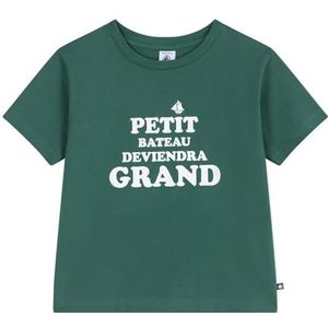 Petit Bateau Bedrukt T-shirt voor kinderen met korte mouwen, Willow, 5 Jaren