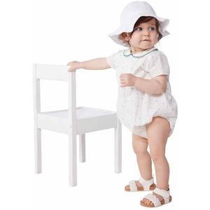 Petit Bateau rompertje voor meisjes, Wit/Veelkleurig., 18 Maanden