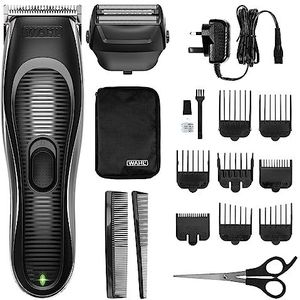 Wahl Kale en Buzz Cut Tondeuse, Hoofdscheerapparaten voor kale mannen, Kaal scheerapparaat, Korte kapsels, Draadloze Tondemakers, Oplaadbaar, 2 opzetkoppen, Home Haircutting, DIY Kapsels, Haarknipset