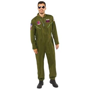 Amscan - Kostuum Top Gun Maverick, piloot, jumpsuit, uniform, jetpiloot, carnaval
