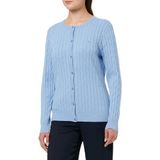 GANT - Stretch Katoenen Kabelcardigan - Clear Sky