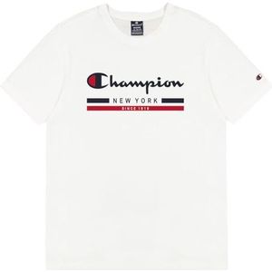 Champion Legacy Graphic Shop Authentic (220249) - Light Cotton Jersey, 150 g, ronde hals, T-shirt, wit, S voor heren FW24, Wit, S