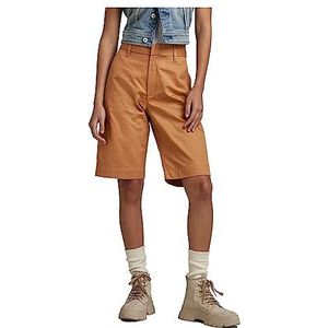 G-STAR RAW Chino Bermuda Wmn Shorts, Brown (Chipmunk D22900-C962-3886), 26, bruin (Chipmunk D22900-c962-3886), 26W