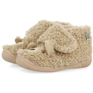 Gioseppo - Szob - Pantoffels - Beige - Imitatieschapenvacht - Antislip Rubber