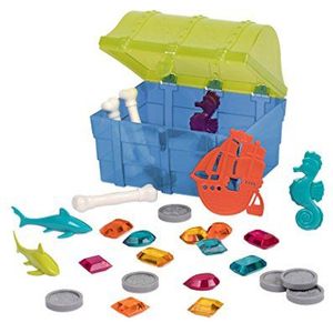 Battat Piraten schatkist, badspeelgoed, waterspeelgoed, badspeelgoed voor zwembad en bad om te duiken, speelgoed voor kinderen vanaf 6 jaar
