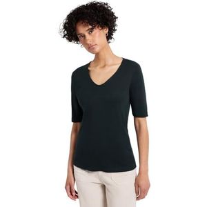 STREET ONE - Style Palmira - T-shirt - Pine grove green - Korte Mouwen - Diepe Ronde Hals