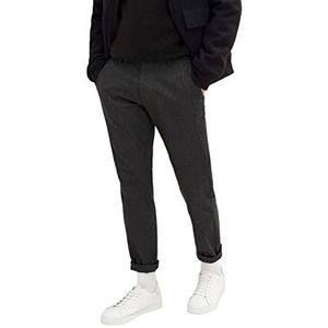 TOM TAILOR Tapered chinobroek Uomini 1034658,30711 - Grey Anthra Dobby,S