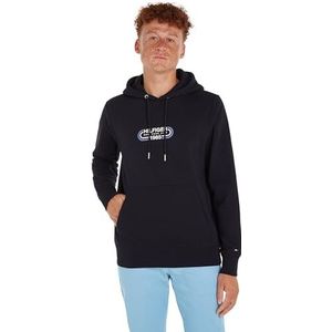 Tommy Hilfiger Heren HILFIGER TRACK GRAFISCHE HOODY Desert Sky L, woestijn hemel, L