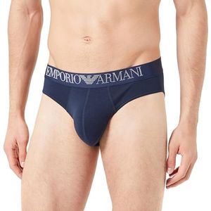 Emporio Armani Heren Men's Rubber Pixel Logo Boxer Briefs, marineblauw, XL