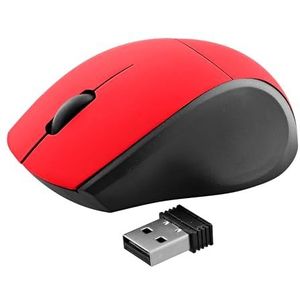 T'NB - MM240RD - Muis - Rood/Zwart - Plastic - 1000 dpi