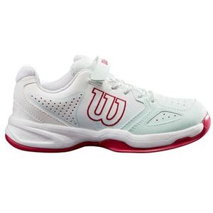 Wilson Unisex kinderen Kaos K tennisschoenen, lichtgroen, wit, roze, 31 EU