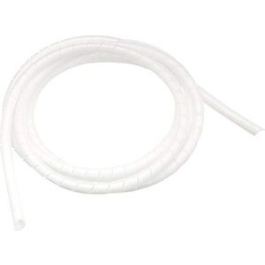 AmazonCommercial Cable Tidy Spiral Wrap,2.5-Meter,White