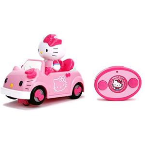Jada Toys 253244000 - Hello Kitty Convertible IRC voertuig, incl. figuur, 17,5 cm, roze