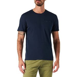 TOM TAILOR Uomini T-shirt met borstzak 1032411, 10668 - Sky Captain Blue, XS