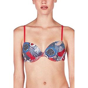 Skiny Dames bikini beugeltop Fruit Pool bikinitop, meerkleurig (Bittersweet Fruit 5016), Eén maat(Fabrikant maat: 75 A)