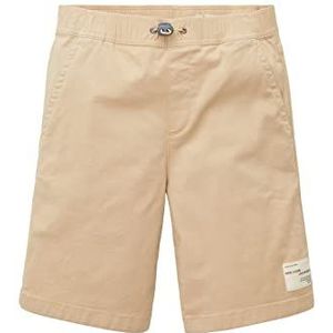 TOM TAILOR Basic chino shorts voor jongens en kinderen, 22201 - Cream Toffee, 146 cm