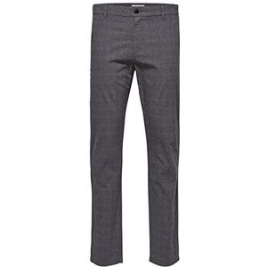 SELECTED HOMME Heren Slhslim-arval Pants W Broek, grijs (Grey Detail: check), 38W x 32L
