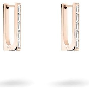 Liebeskind Berlin LJ-1473-E-17 IP oorbellen roségoud, 1,7 cm, Roestvrij staal, Zirkonia