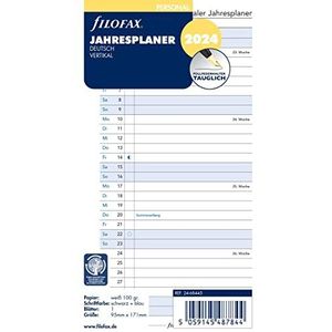 Filofax Personal jaarplanner verticaal (Duits) 2024, wit, 24-68445