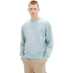 TOM TAILOR Denim Sweatshirt voor heren, 30463 - Dusty Mint Blue, XXL