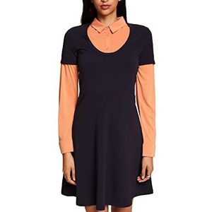 edc by ESPRIT Dames 043CC1E318 jurk, 400/NAVY, XXS, 400/marineblauw, XXS