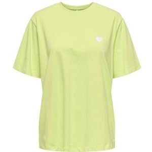 ONLY Dames Onlpatricia Life S/S Summer Top Box JRS, Pale Lime Yellow, XL