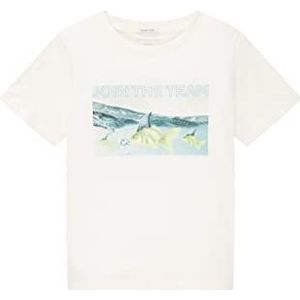 TOM TAILOR Jongens T-shirt 1035058, 12906 - Wool White, 92-98
