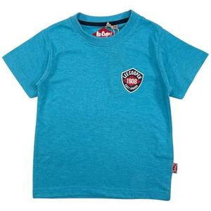 Lee Cooper, T-shirt, jongens, meisjes, (4-14 jaar), poloshirt, tanktop, overhemd, bedrukt, kleding, uniseks, kinderen, sport, ademend, model GLC121209 TS S4-10A, blauw, Blauw, 10 Jaar