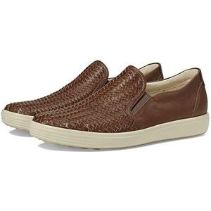 ECCO Dames Soft 7 Woven Slip on 2.0 Sneaker, Taupe, 6-6.5, Taupe, 6-6.5