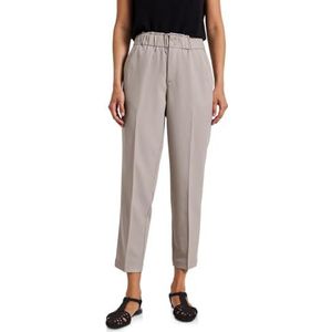 Street One - Paperbag Broek - Gemêleerd - Elastische Tailleband - Loose Fit