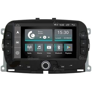 Specifieke autoradio voor Fiat new 500 Android GPS Bluetooth WiFi USB DAB+ Touchscreen 7"" 4core Carplay AndroidAuto