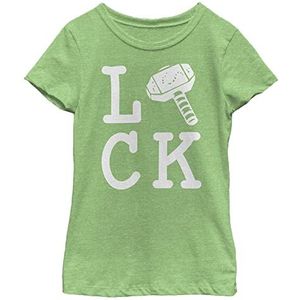 Marvel meisjes Avengers Classic - God Of Luck T-shirt T-Shirt Apple Green XL