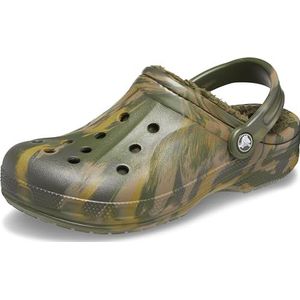 Crocs Ralen Lined Clog K Clogs, uniseks, kinderen, legergroen/meerkleurig, 22/24 EU, legergroen, meerkleurig, 22/24 EU