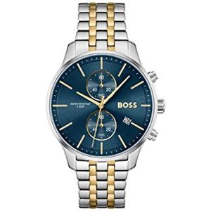 BOSS Chronograph Quartz horloge voor heren met tweekleurige roestvrijstalen armband - 1513976