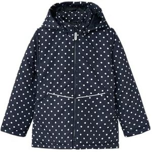 NAME IT Meisjes NKFMAXI Jacket AOP korte jas, blauw, 128, blauw, 128 cm