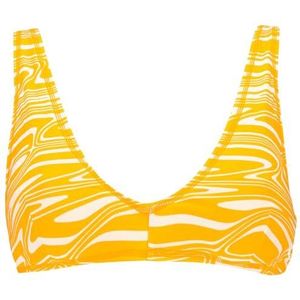 PUMA Swim Womens PLUNGE TOP 1P, Sun Oranje, XL