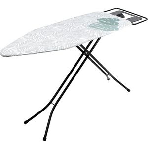 Beldray LA031251PALM1FEU7 Supreme Comfort Ironing Board – Folding Collapsible Table For Compact Storage, Large Adjustable Iron Rest, 7 Heights, Heat Reflective Surface, Washable Palm Cover, 122 x 45cm