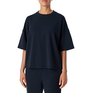 Schiesser T-shirt pyjama top voor dames, donkerblauw, 64