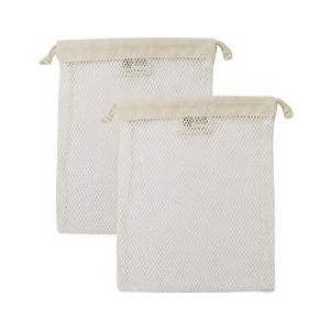 Simple Ecology Waszak van biologisch katoenen gaas; Machine Waszakken voor Delicaten, Lingerie en Kledingstukken, Klein 2 pack