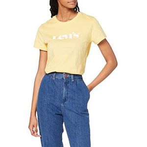 Levi's dames t-shirt The Perfect Tee, New Logo Outline Golden Hazee, S