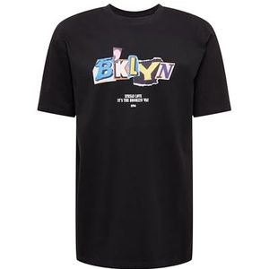 Mister Tee Brklyn Oversizetee T-shirt voor heren, zwart, S