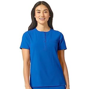 WonderWink Dames Mandarijn Kraag Tuck-in Top, Koninklijk, S